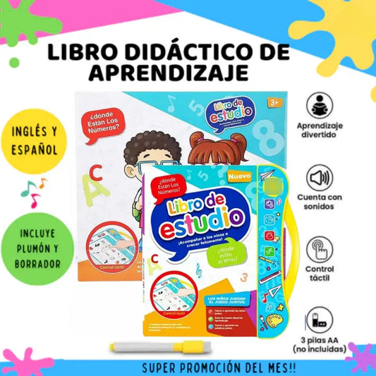 PRODUCTO IMPORTADO! Libro eletrónico bilingue de aprendizaje+sonido