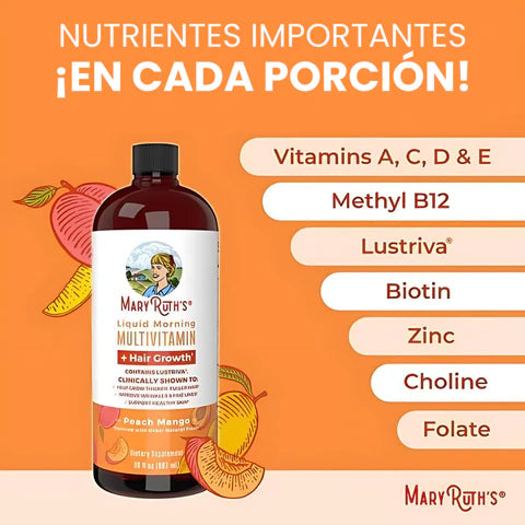 Multivitamínico líquido + Lustriva® : mírate 10 años más joven