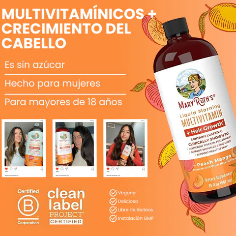 Multivitamínico líquido + Lustriva® : mírate 10 años más joven