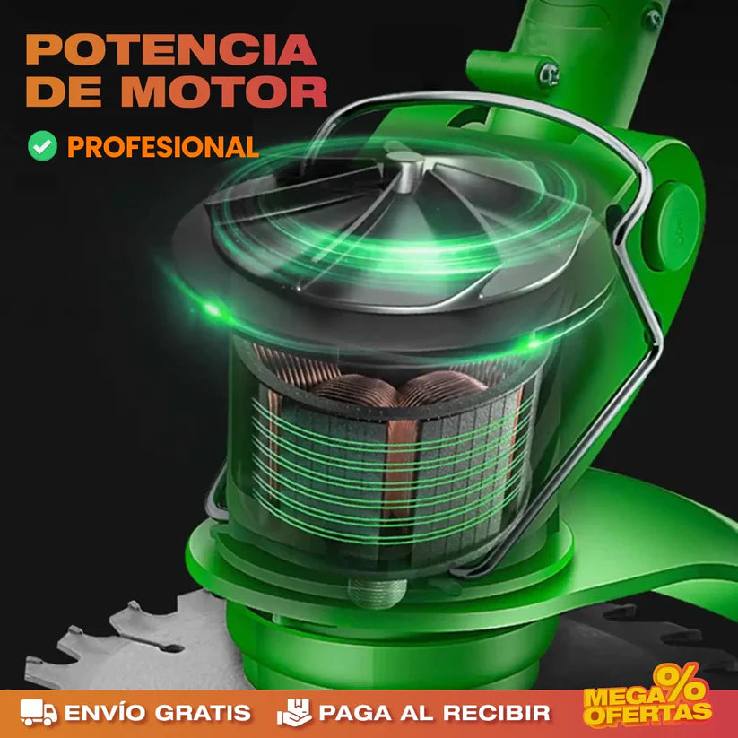 PRODUCTO IMPORTADO🍃 CORTADORA PODADORA DE CÉSPED RECARGABLE 🪵