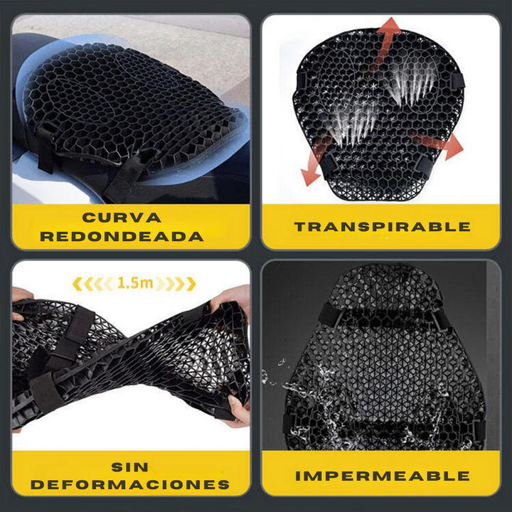 PRODUCTO IMPORTADO🔥Cojín Universal Para Moto de Silicona Gel