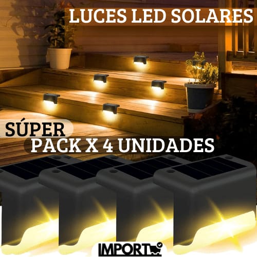 Luces Led Solares PACK X 4 UNDS