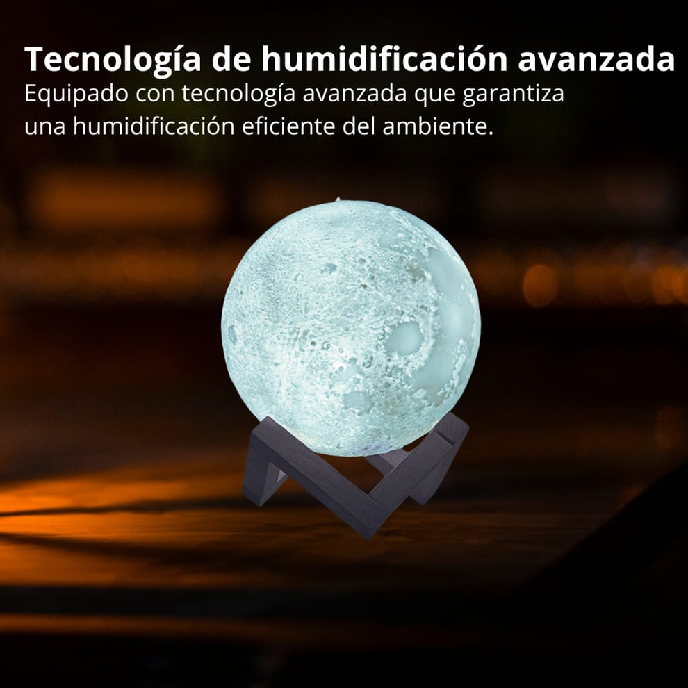 LAMPMOON®//Lampara Lunar con Humificador Integrado