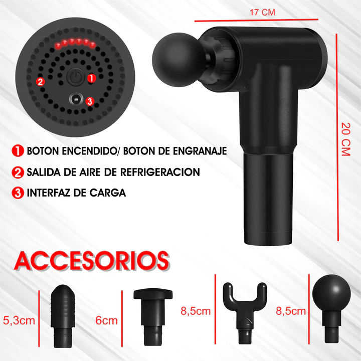 MASSAGER GUN® Relaja Tu Cuerpo en casa!