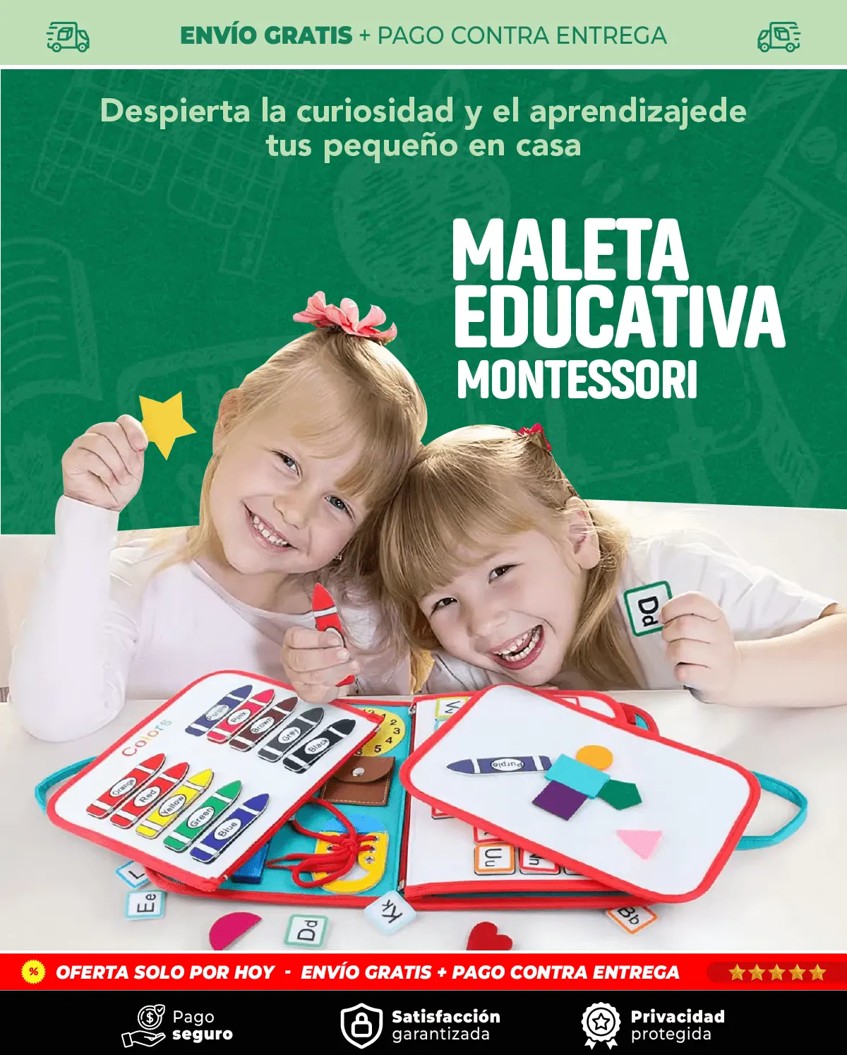 PRODUCTO IMPORTADO🔥Maleta educativa aventuras sensoriales