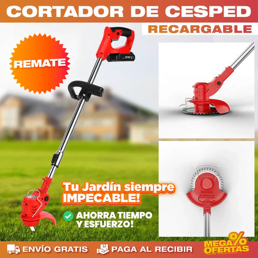 PRODUCTO IMPORTADO🍃 CORTADORA PODADORA DE CÉSPED RECARGABLE 🪵